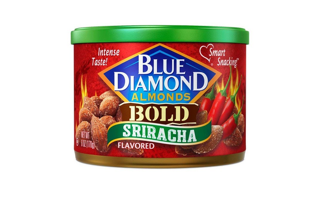 Blue Diamond Almonds Bold Sriracha Flavoured   Plastic Jar  170 grams